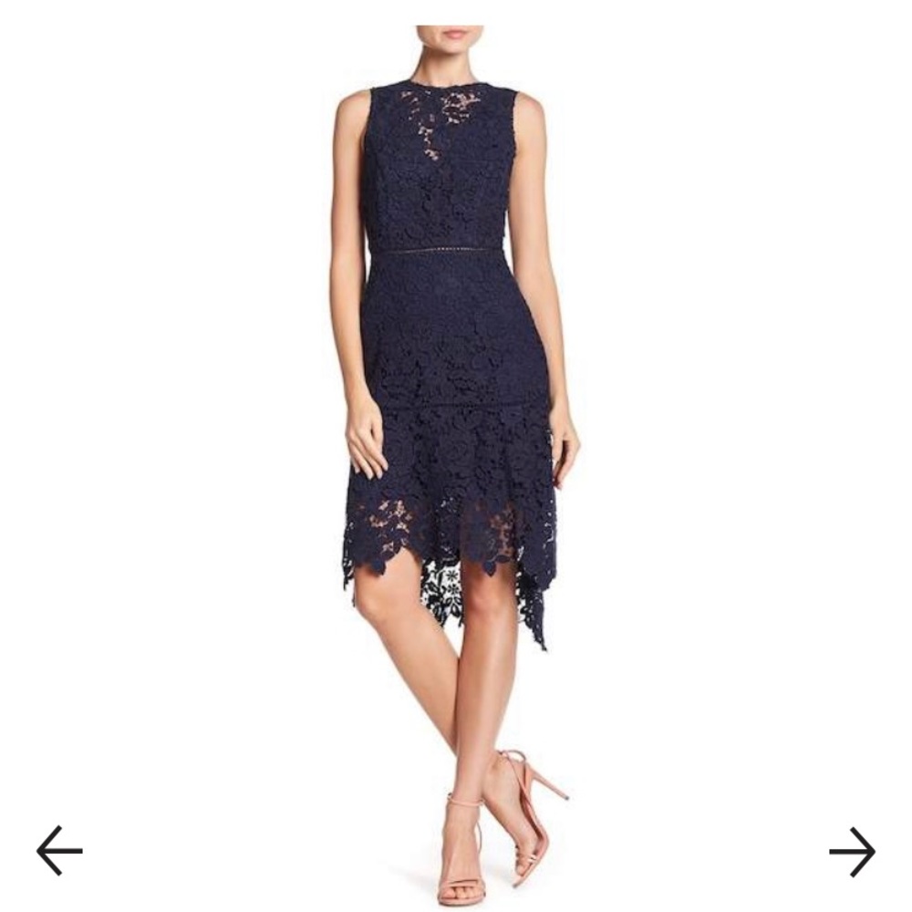 Navy Joie Bridley Lace Knit Dress-size 4